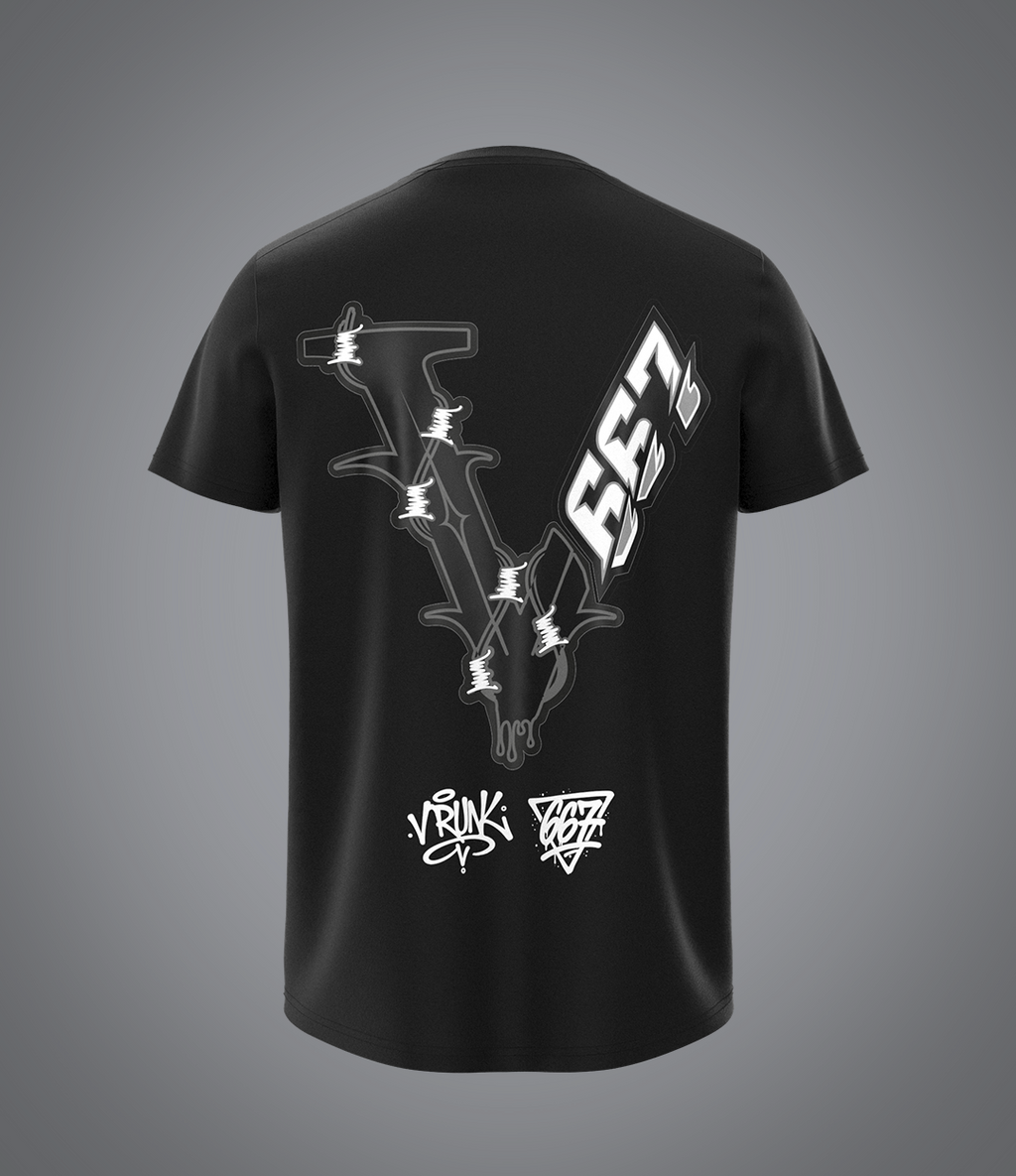 T-shirt noir VRUNK X 667