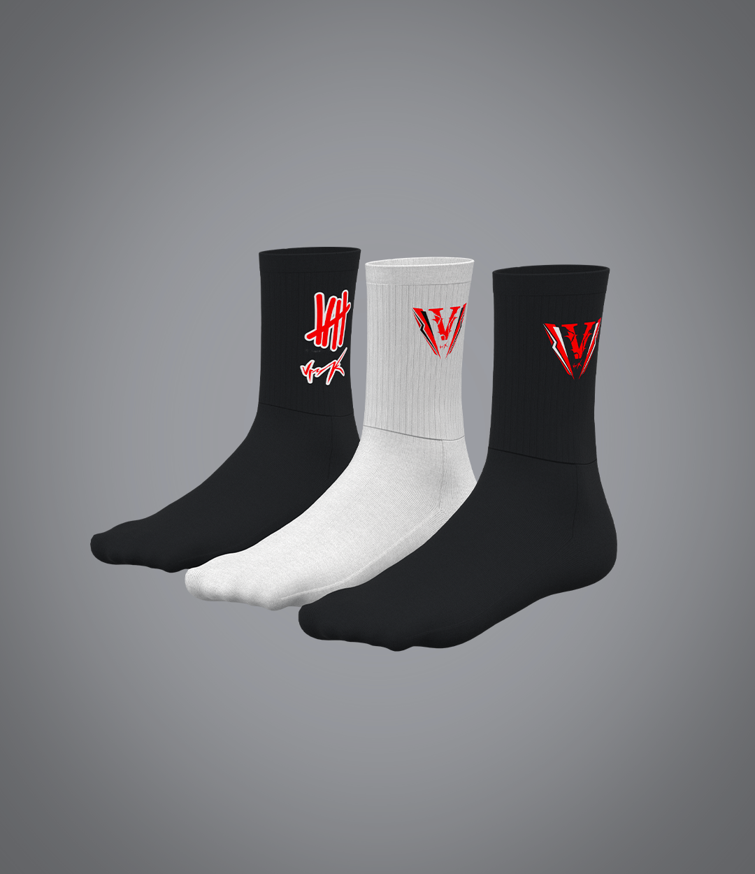 Pack chaussettes Trace Rouge
